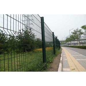 Highway Powder Coated Welded Wire Panels 3D V Mesh Fencing
