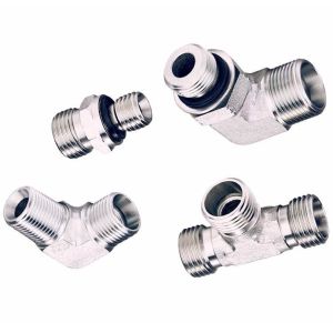 High Pressure Hose Hydraulic Fittings with Double Pipe Nipple and Medium Carbon