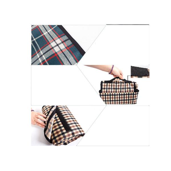 lightweight Outdoor Picnic Accessories Polyester Peva Backing Waterproof Beach Mat