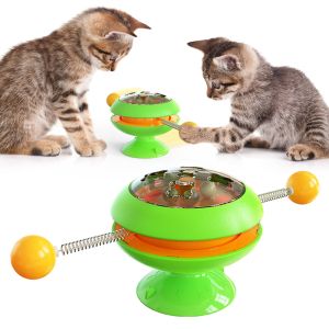 25x11cm Plastic Tease Circular Turntable Cat Toy