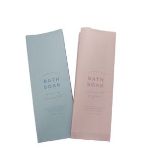 Bath Soak / Salt Packet Laminated Foil Plastic Stand Up Pouch