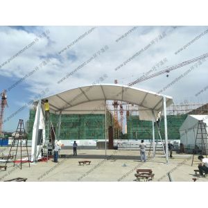 12 To 15m Width Clear Span Archy Storage Tent Aluminum Structure With ABS Wall