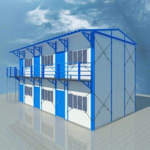 Fast Industrial Sandwich Panel Dormitory Layout with Professional Architect
