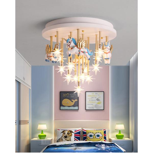 Nnicorn Shape Led Cute Bedroom Lights For Girls Baby Room Light For Kids Room Chandelier(WH-MA-137)
