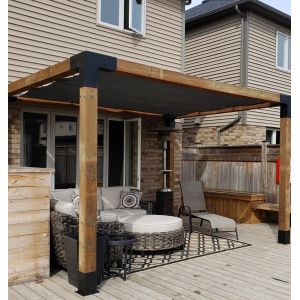 Multipurpose Custom Black Powder Coated Elevated Wood Stand Kit with Steel