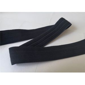 4 Cm Navy Blue Elastic Webbing Straps / Decorative Polyester Webbing Slings