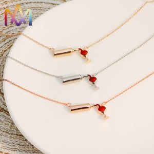 Hypoallergenic Wine Bottle Cup Pendant Womens Engraved Necklace