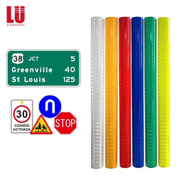 Eco Solvent High Intensity Prismatic Reflective Film Printable Reflective Sheeting for Highway Traffic Signs