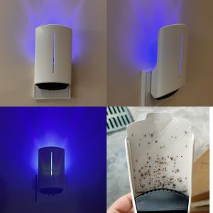 20-30m2 Coverage Plug-in Mosquito Lamp with Sticky Glue Pad Natural and Eco