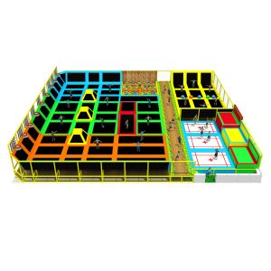 Professional Indoor Trampoline Park With Pvc Pp Nylon Materials