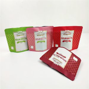 180mic 3.5g CMYK Mylar Cookie Packaging Pouch Gravure Printing