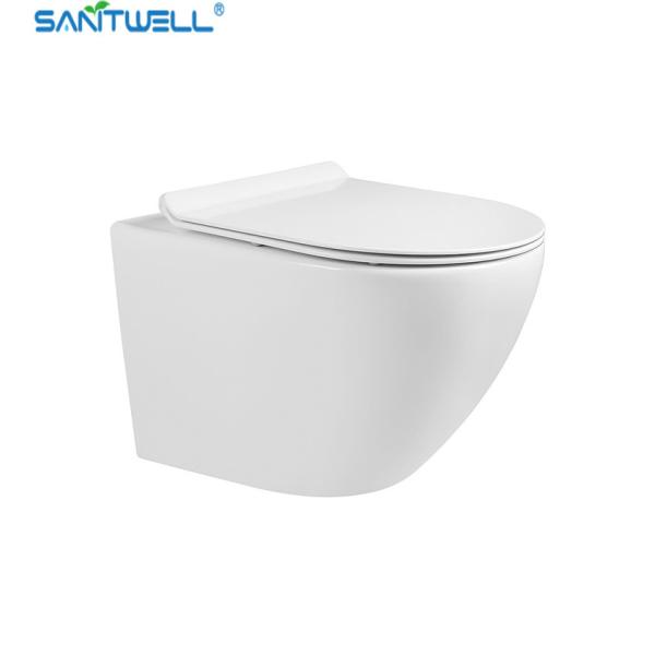 Chaozhou Fashion Models Sanitwell SWJ0325 Bathroom wc white toilet bowl rimless
