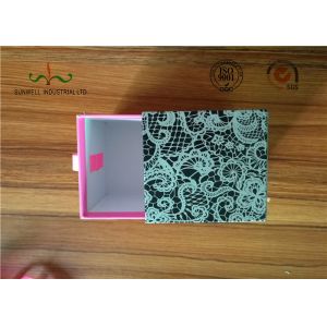 Fancy Sliding Drawer Paper Gift Packaging Box , Cardboard Jewelry Boxes