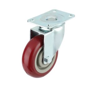 Quality 3-5 Inch Height Adjustable Heavy Duty Caster with Rotating Wheel and Threaded Stem for sale