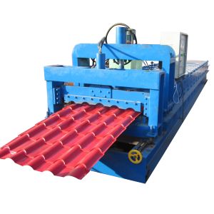 Steel Profile 415V Glazed Roof Tile Making Machine Plc