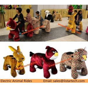 China Animal Rides Electric Stuffed Animal Children Ride on Pedal Car Rent for Shopping Mall on sale