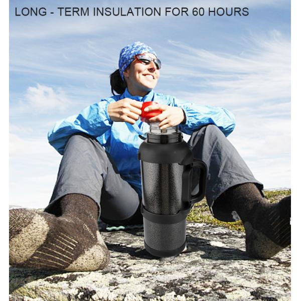 Stainless Steel Plastic Travel Water Bottle Sports Thermos Travel Pot Camping Flask 3 Litre Big Tea