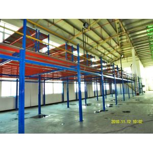 500kg Professional Steel Shelf Supported Mezzanine For Warehouse , Office