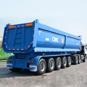 CIMC 3/Tri Axles 60 Ton Tractor Tipper Trailer for Sale with Lower Price Near Me