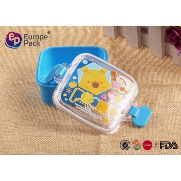 Personalized Kids Plastic Lunch Boxes With ISO9001 Sedex Disney Walmart Certification