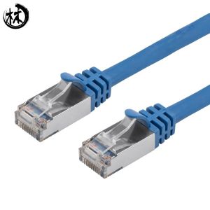 Blue Patch Cord Cable HDPE Insulation LSZH/PVC Jacket Customized Length