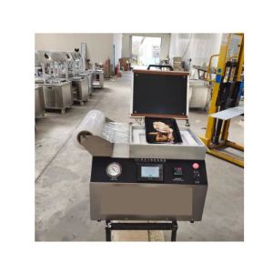 22050 Vhz Or Customize Vacuum Map Meat Tray Skin Packaging Sealing Machine