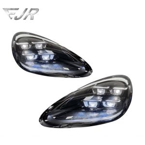 Upgrade To 2024 Blackened LED Headlights For 2011-2018 Porsche Cayenne 958.1 And