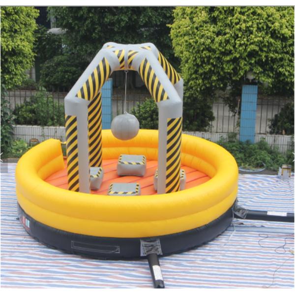 Lyons Toys 10M Yellow PVC Carnival Games Interactive Inflatable meltdown Adult Game wipeout course for adults