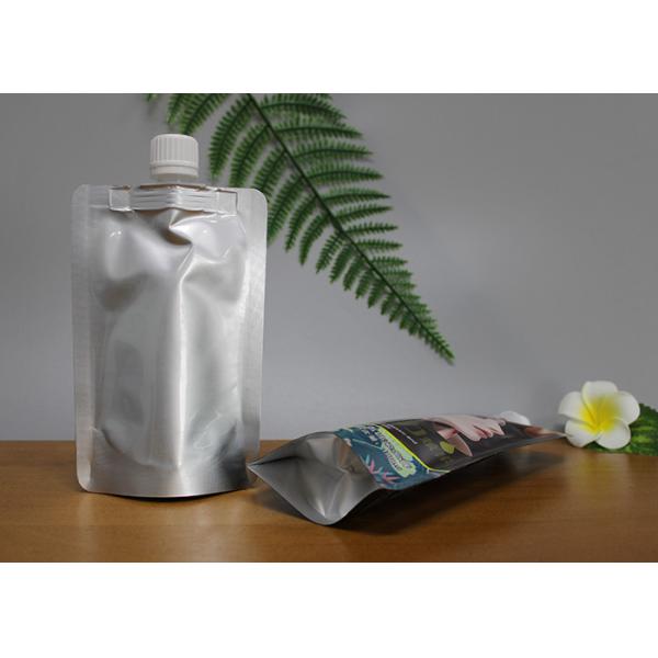 Buy Custom Handle Laminated Doypack Packing Bags With Spout For Liquid Juice at wholesale prices