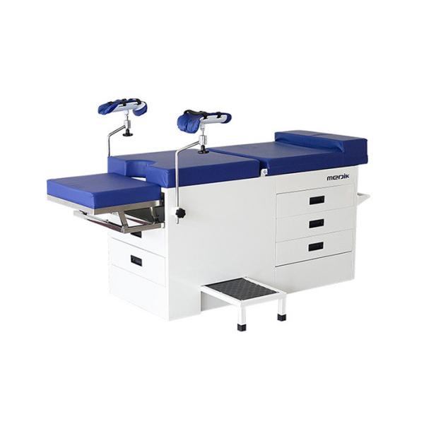 Buy Five Drawers Gynecological Hospital Examination Table With Basin / Step Stool at wholesale prices