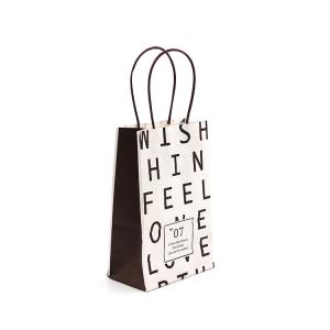 China Twist Rope Handle Paper Bags Biodegradable With Logo Print on sale