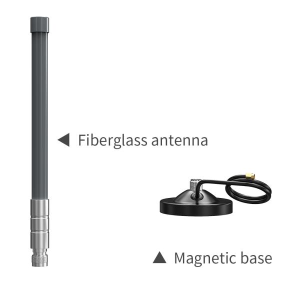 8dBi Gain Fiberglass Antenna for 1.8m Outdoor Omni Directional WiFi Coverage
