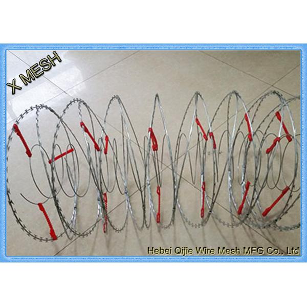 Buy Security Perimeter Galvanized Binding Wire Welded Razor Mesh 22 Mm Blade Length at wholesale prices