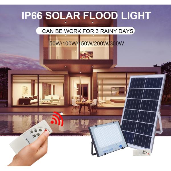 25w Outdoor LED Solar Flood Lights Lamp 6000K Color Temperature