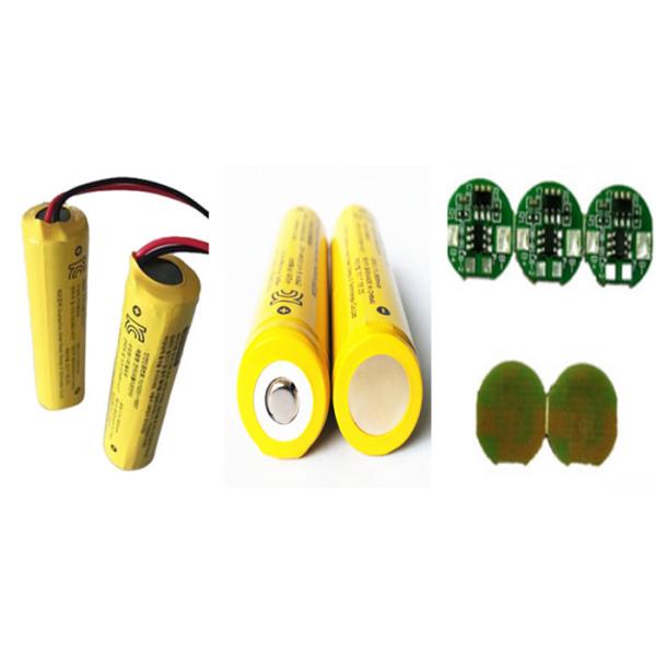 3.7 V 2600mah 18650 Rechargeable Battery With Protect Board For Wireless