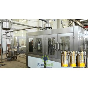 High Pressure Hot Tea Filling Machine Bottled Drink , stainless steel