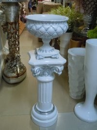 Diamond Custom Shape Porcelain Vase And Plates For Decoration