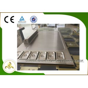 7 Seats Rectangle Shape Japanese Teppanyaki Grill Table Electromagnatic or