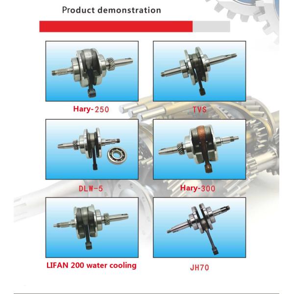 Standard Size Motorcycle Engine Crankshaft With Bearings Connecting Rod and Certified