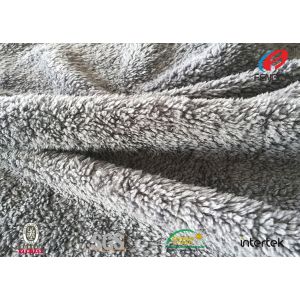 Soft Shell Fabric TPU Coated Fabric Polar Fleece Bonded With Velboa Plush Fabric