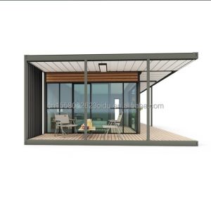 Modern Design Wooden Plastic Container Residence with Materials and Prefabricate