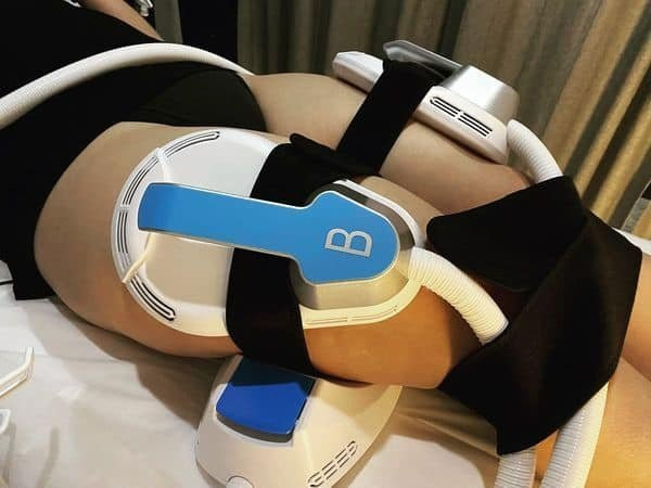 Black Slimming Beauty Machine 3000W Muscle Build Body Contouring Dual Handles