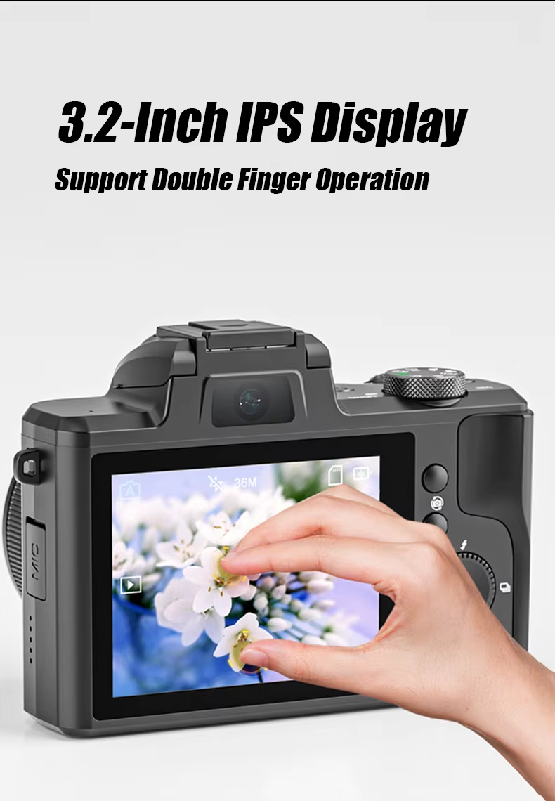 OEM 64MP 3.2-inch Wifi 5k Retro Digit Vlogging Camera Digit Dslr Video