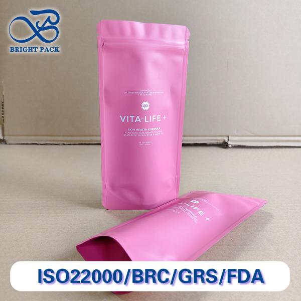 Buy Anti-Leakage Zipper Stand Up Bags For Skincare Products Packaging With Customizable Printing Brand And Pattern. at wholesale prices
