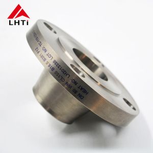Quality WNRF Flange Gr2 Titanium Weld Neck Flange ASME B16.5 Weld Neck Raised Face Class 150 for Chemical Industry for sale