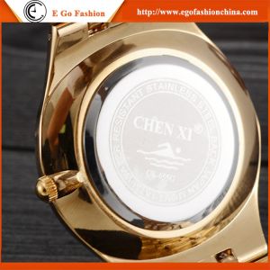 055A Full Gold Watch for Man Unisex Watches Stainless Steel Quartz Watch Analog