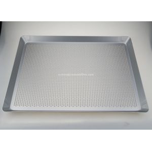 400x300mm Aluminum Perforated Baguette Tray For Oven
