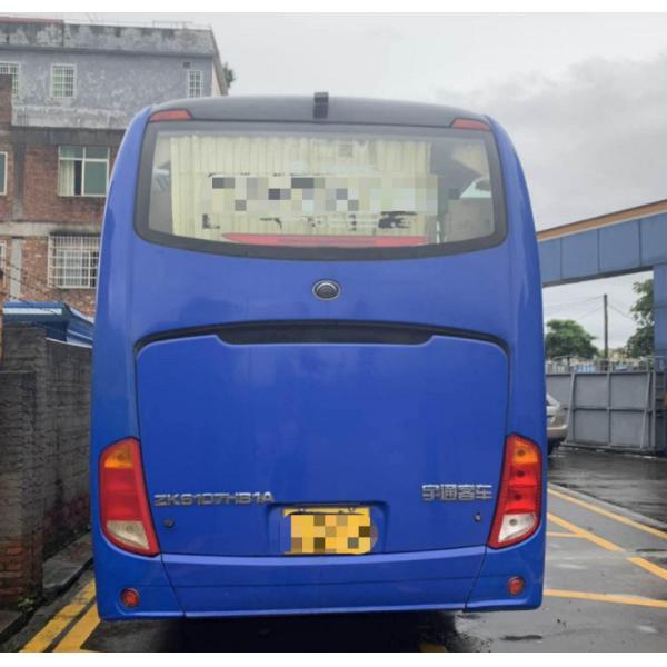 15000KG Dark Blue Used Yutong Buses 45 Seat 2014 Year Diesel LHD With A/C