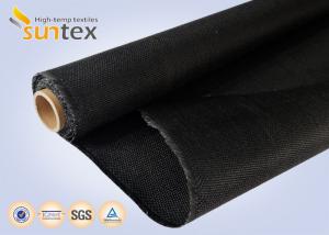 Quality Black Fire Retardant Blanket Glass Fiber Roll Compenstor Cloth 1.2mm Thermal Insulation Roll for sale