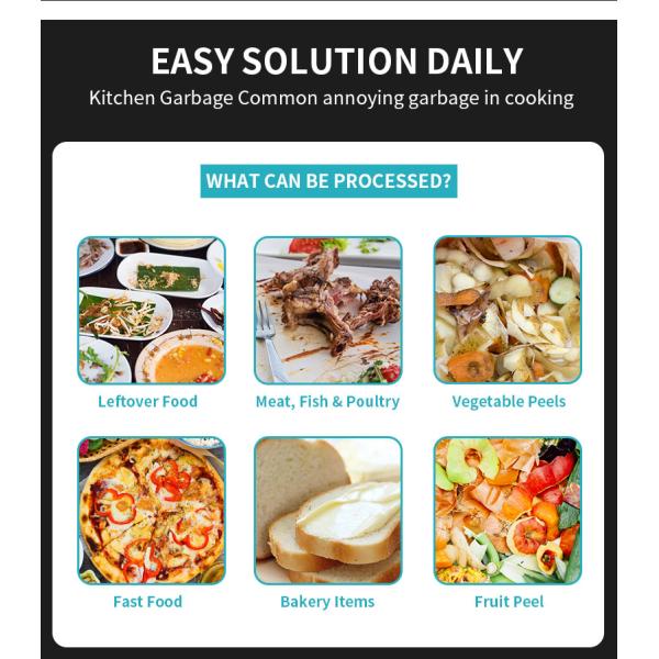 500/day Organic Waste Composting Machine Food Waste Compost